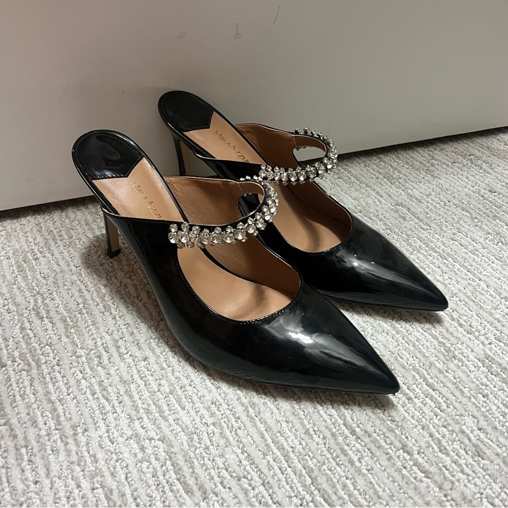 Heels with Rhinestone Strap
